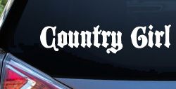 Country Girl Car or Truck Window Decal Sticker