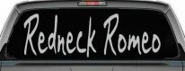 Redneck Romeo Country Car or Truck Window Decal Sticker (Light Gray)