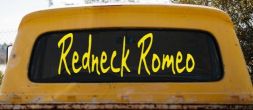 Redneck Romeo Country Car or Truck Window Decal Sticker (Yellow)