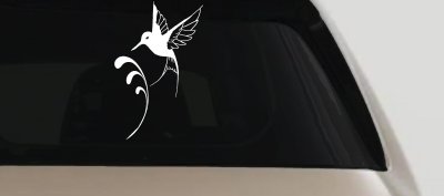 Hummingbird Car or Truck Window Vinyl Decal Sticker