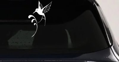 Hummingbird Car or Truck Window Vinyl Decal Sticker
