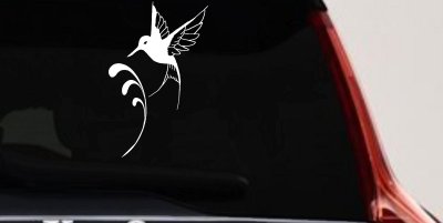 Hummingbird Car or Truck Window Vinyl Decal Sticker