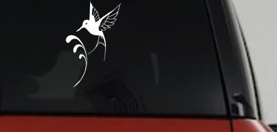 Hummingbird Car or Truck Window Vinyl Decal Sticker