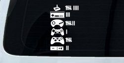Video Game Controller Keeping Count Funny Car or Truck Window Decal Sticker