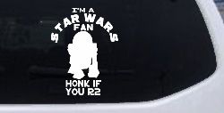 Honk If You R2 Sci Fi Car or Truck Window Decal Sticker