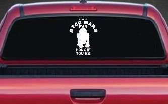 Honk If You R2 Sci Fi Car or Truck Window Decal Sticker