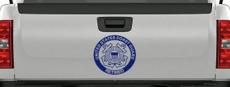 United States Coast Guard Retired Military Car or Truck Window Vinyl Decal Sticker (Navy)