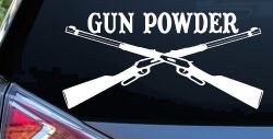 Gun Powder Hunting Car or Truck Window Decal Sticker