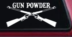 Gun Powder Hunting Car or Truck Window Decal Sticker