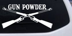 Gun Powder Hunting Car or Truck Window Decal Sticker