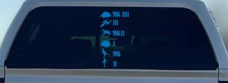 Star Wars Keeping Count Rebel Sci Fi Car or Truck Window Decal Sticker (Sky Blue)