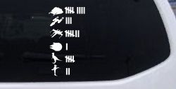 Star Wars Keeping Count Rebel Sci Fi Car or Truck Window Decal Sticker