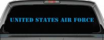 United States Air Force  Military Car or Truck Window Decal Sticker (Blue)