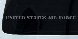 United States Air Force  Military Car or Truck Window Decal Sticker (Silver)