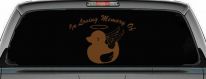 In Loving Memory Of Duck Angel Car or Truck Window Vinyl Decal Sticker (Copper)