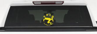 YOLO You Only Live Once Skateboard Car or Truck Window Decal Sticker (Yellow)