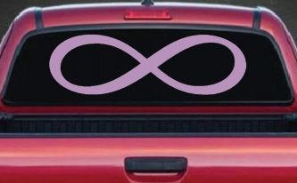 Infinity Symbol Car or Truck Window Decal Sticker (Lilac)
