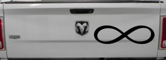 Infinity Symbol Car or Truck Window Decal Sticker (Matte Black)