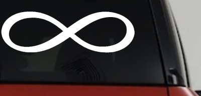 Infinity Symbol Car or Truck Window Vinyl Decal Sticker