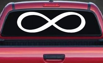 Infinity Symbol Car or Truck Window Decal Sticker