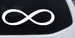 Infinity Symbol Car or Truck Window Decal Sticker