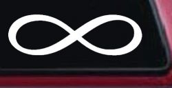Infinity Symbol Car or Truck Window Decal Sticker