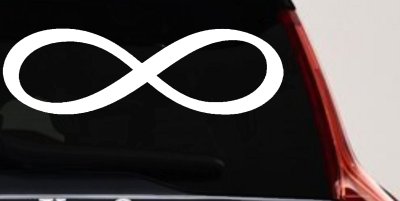Infinity Symbol Car or Truck Window Vinyl Decal Sticker