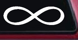 Infinity Symbol Car or Truck Window Decal Sticker