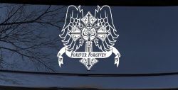 Forever Forgiven Cross Wings Christian Car or Truck Window Decal Sticker