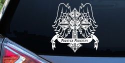 Forever Forgiven Cross Wings Christian Car or Truck Window Decal Sticker