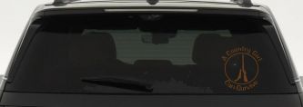 A Country Girl Can Survive Rifle And Pistol Guns Car or Truck Window Decal Sticker (Copper)