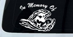 In Memory Of Angel Baby Christian Car or Truck Window Decal Sticker
