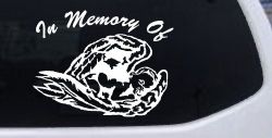 In Memory Of Angel Baby Christian Car or Truck Window Decal Sticker