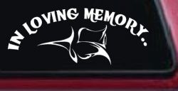 In Loving Memory Of Tulip Rose Car or Truck Window Decal Sticker