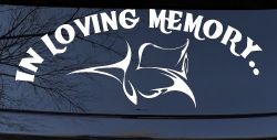 In Loving Memory Of Tulip Rose Car or Truck Window Decal Sticker