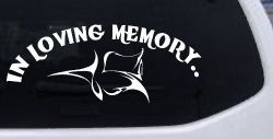 In Loving Memory Of Tulip Rose Car or Truck Window Decal Sticker
