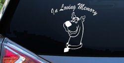 In Loving Memory Of Our Angel With Scooby Doo Car or Truck Window Decal Sticker