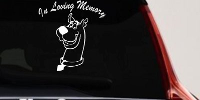 In Loving Memory Of Our Angel With Scooby Doo Car or Truck Window Vinyl Decal Sticker