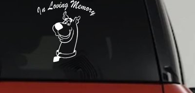 In Loving Memory Of Our Angel With Scooby Doo Car or Truck Window Vinyl Decal Sticker