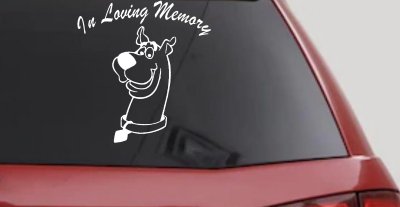 In Loving Memory Of Our Angel With Scooby Doo Car or Truck Window Vinyl Decal Sticker