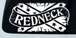 Redneck Banner Rebel Flag Country Car or Truck Window Decal Sticker