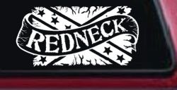 Redneck Banner Rebel Flag Country Car or Truck Window Decal Sticker