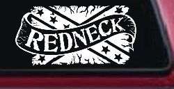 Redneck Banner Rebel Flag Country Car or Truck Window Decal Sticker