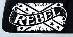 Rebel Banner Rebel Flag Country Car or Truck Window Decal Sticker