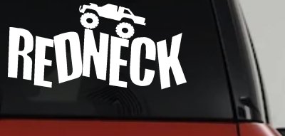 Redneck Truck Country Car or Truck Window Vinyl Decal Sticker