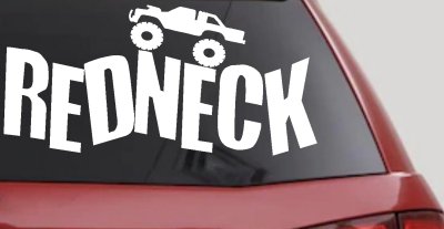 Redneck Truck Country Car or Truck Window Vinyl Decal Sticker