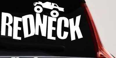 Redneck Truck Country Car or Truck Window Vinyl Decal Sticker
