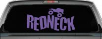 Redneck Jeep Country Car or Truck Window Decal Sticker (Purple)