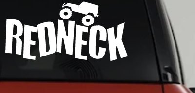 Redneck Jeep Country Car or Truck Window Vinyl Decal Sticker