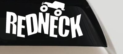 Redneck Jeep Country Car or Truck Window Vinyl Decal Sticker